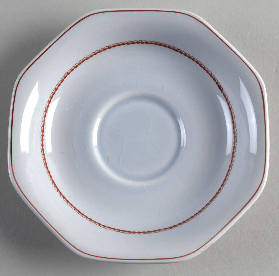 Flying Cloud Rust Saucer for Oversized Cup by Wedgwood-1