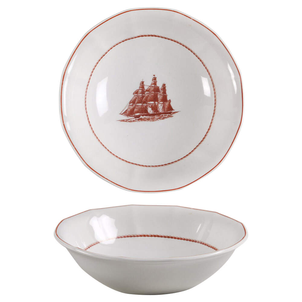 Flying Cloud Rust Coupe Cereal Bowl by Wedgwood-1