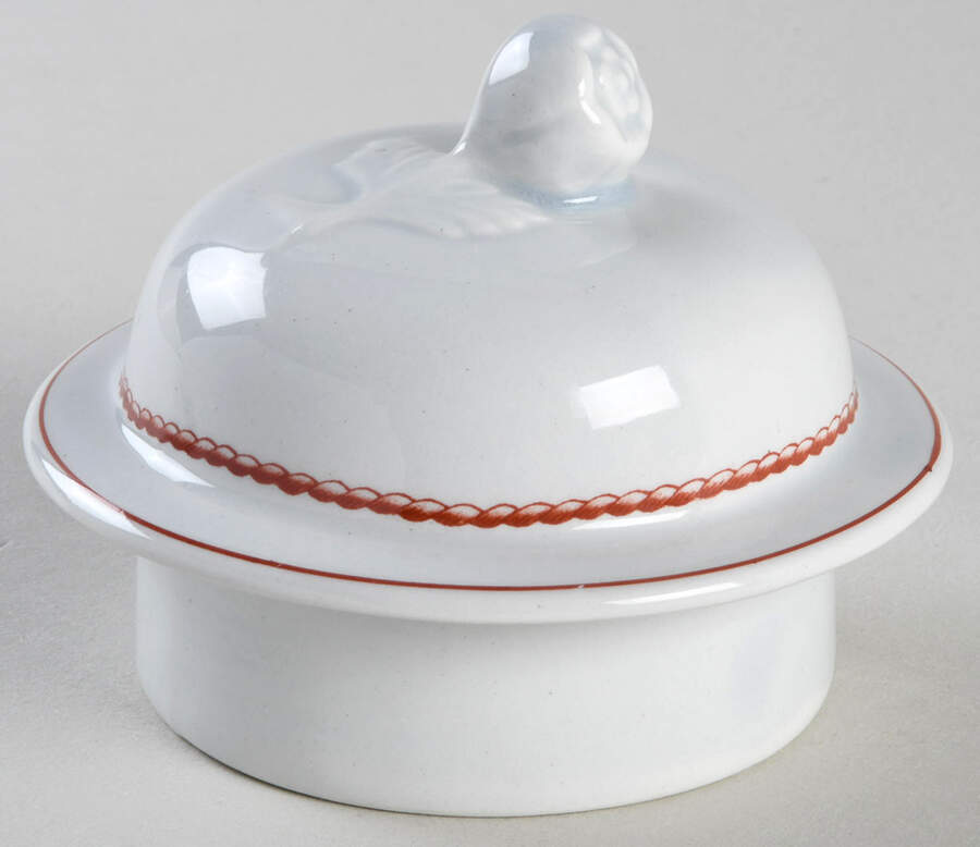 Flying Cloud Rust Lid for Teapot by Wedgwood-1