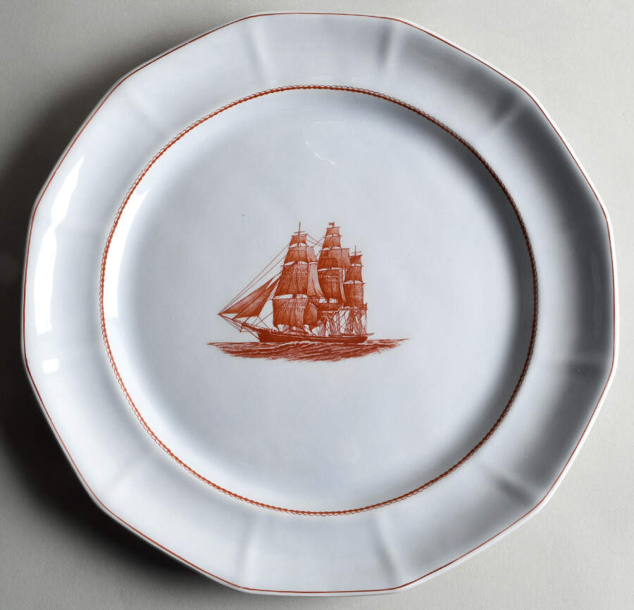 Flying Cloud Rust 12" Chop Plate (Round Platter) by Wedgwood-1