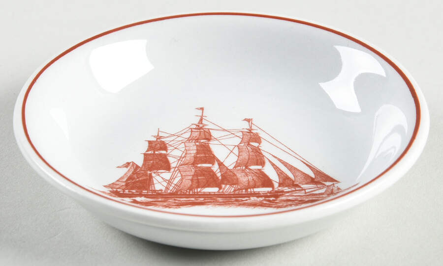 Flying Cloud Rust Butter Pat by Wedgwood-1