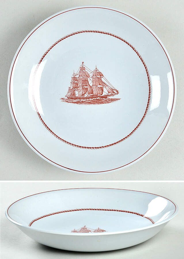 Flying Cloud Rust Saucer for Jumbo Cup by Wedgwood-1