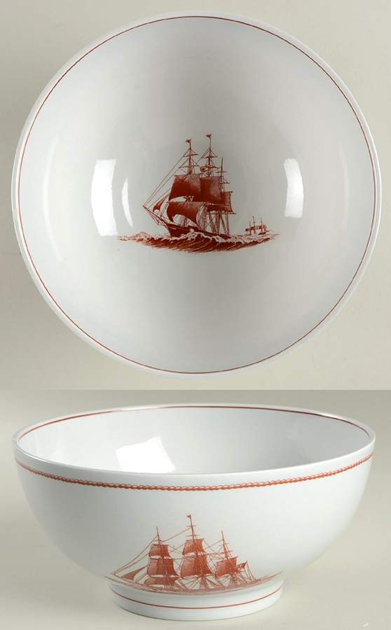 Flying Cloud Rust 8" Round Vegetable Bowl by Wedgwood-1