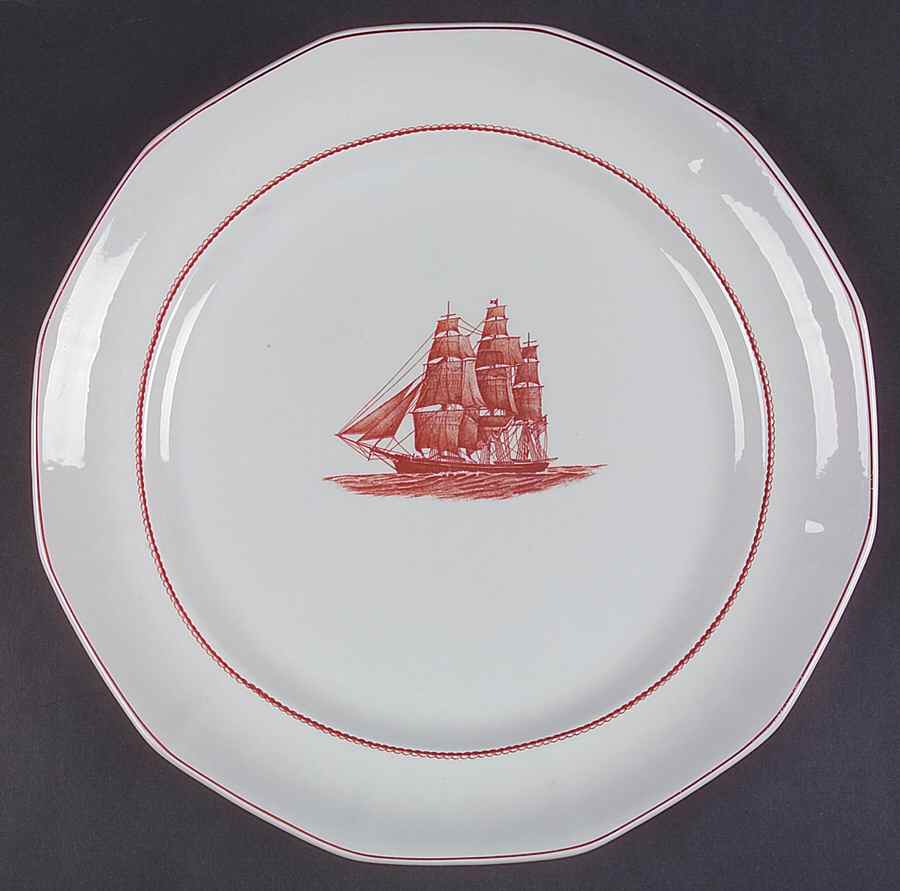 Flying Cloud Rust 12" Chop Plate (Round Platter) by Wedgwood-1