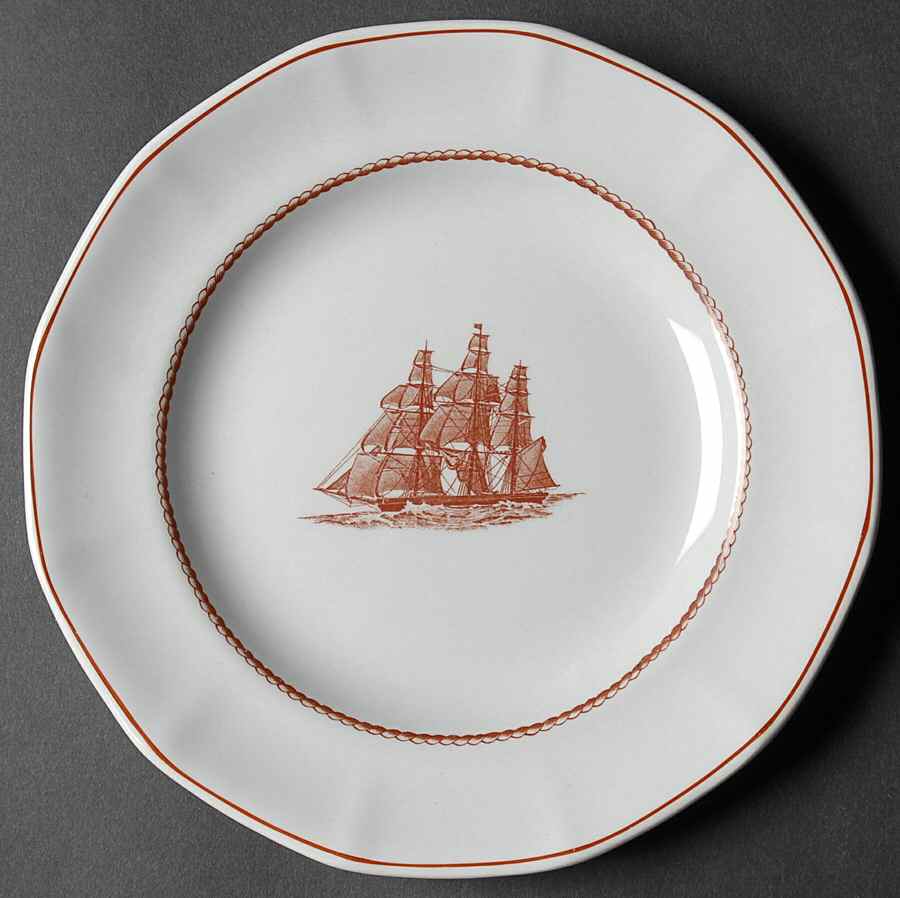 Flying Cloud Rust Dessert/Pie Plate by Wedgwood-1