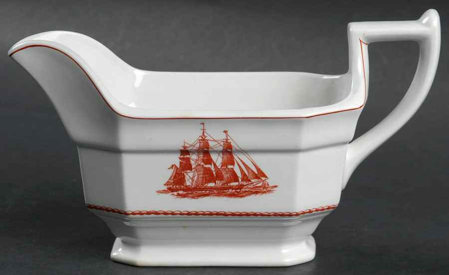 Flying Cloud Rust Gravy Boat by Wedgwood-1