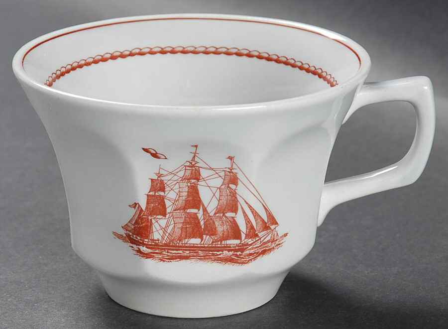 Flying Cloud Rust Flat Cup by Wedgwood-1