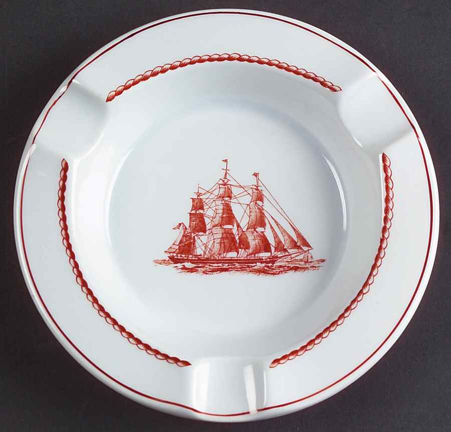 Flying Cloud Rust 5" Ashtray by Wedgwood-1