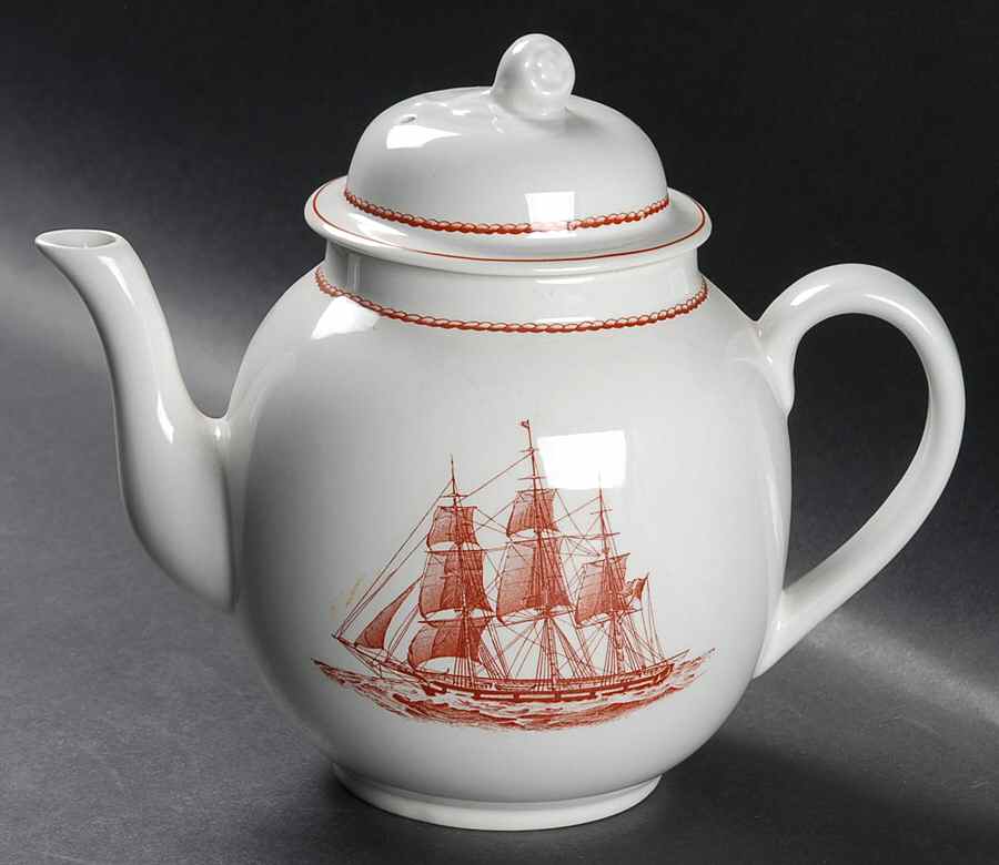 Flying Cloud Rust Teapot & Lid by Wedgwood-1