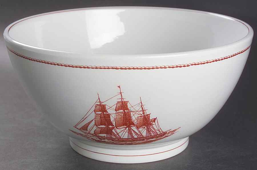 Flying Cloud Rust 8" Footed Bowl by Wedgwood-1