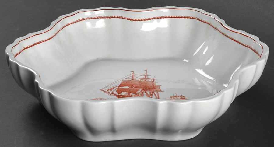 Flying Cloud Rust 10" Melon Bowl by Wedgwood-1