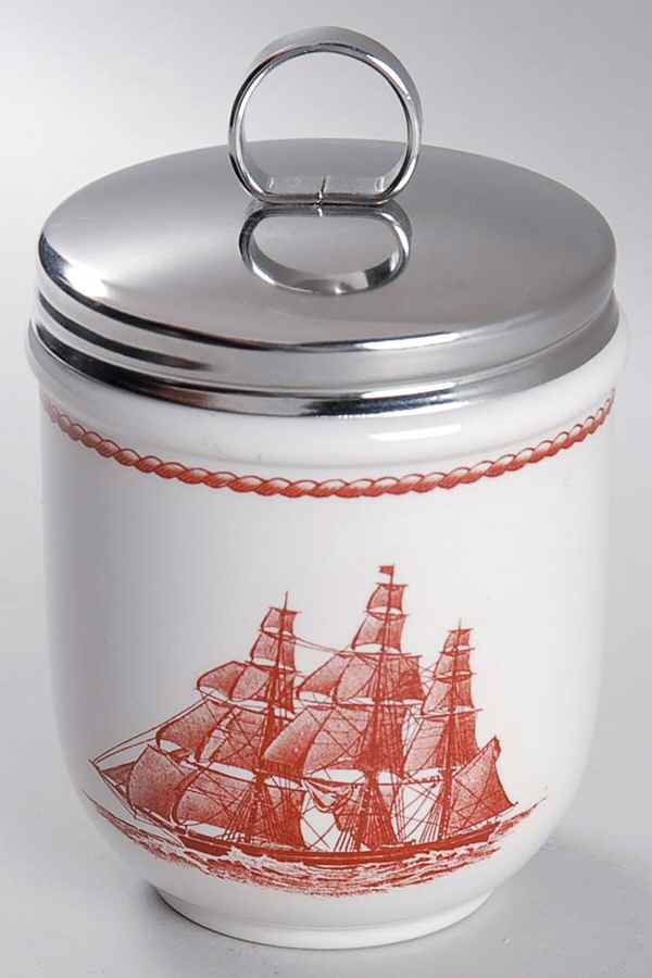 Flying Cloud Rust Double Egg Coddler & Lid by Wedgwood-1