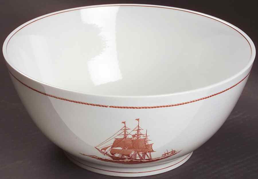 Flying Cloud Rust 10" Large Salad Serving Bowl by Wedgwood-1