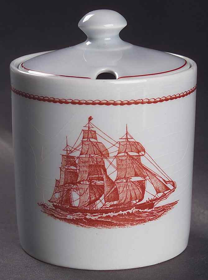 Flying Cloud Rust Jam/Jelly & Lid by Wedgwood-1