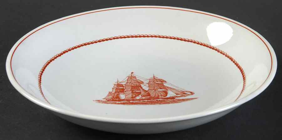 Flying Cloud Rust Coupe Soup Bowl by Wedgwood-1