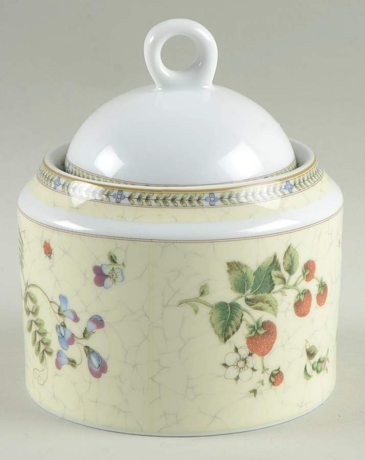 Fleur Sugar Bowl & Lid by Wedgwood-1