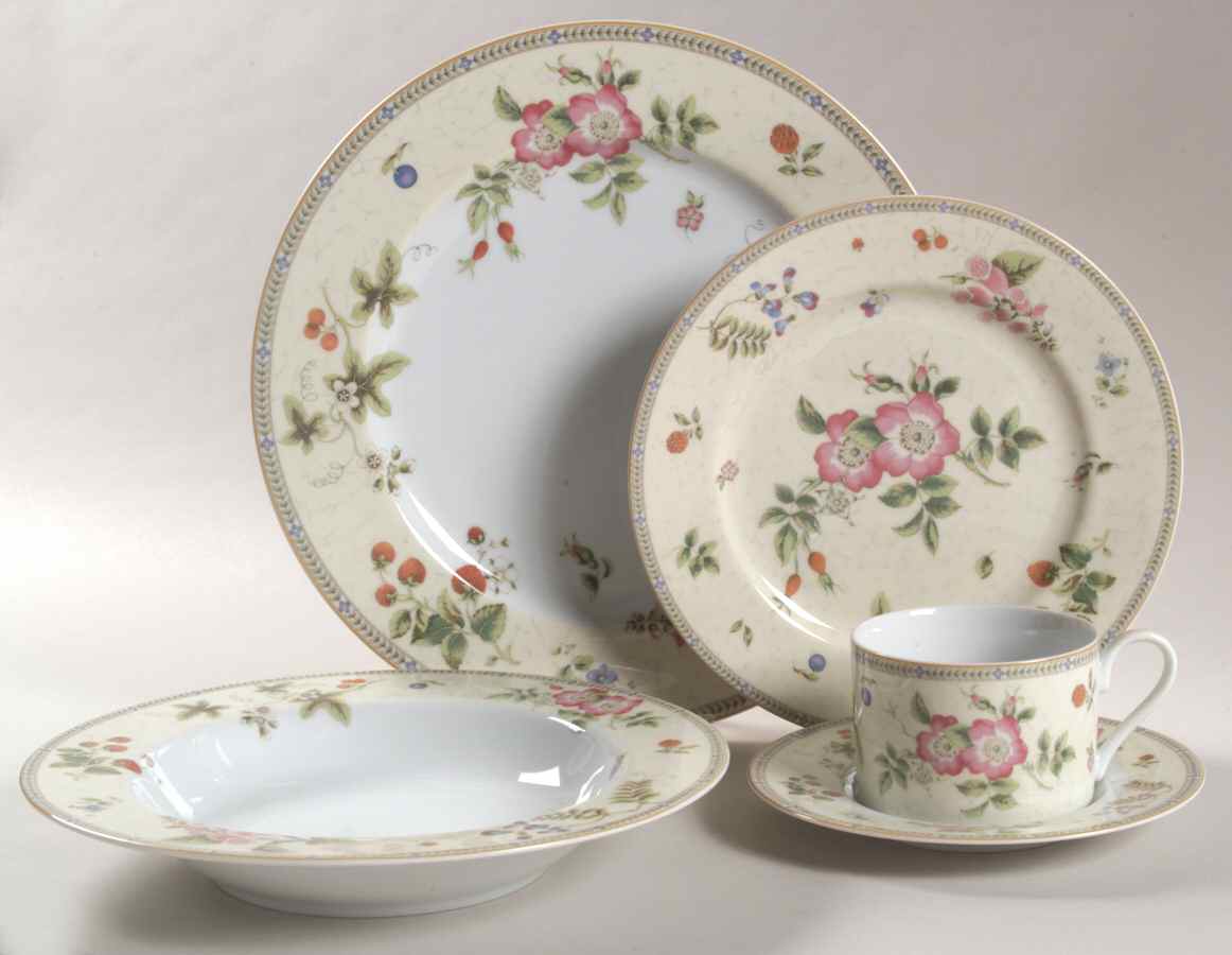 Fleur 5 Piece Place Set = CSFL,DP,SP,SORL by Wedgwood-1