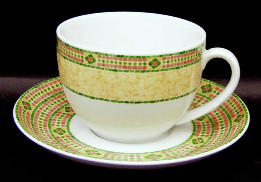 Florence (Mosaic Decor) Breakfast Cup & Saucer Set by Wedgwood-1
