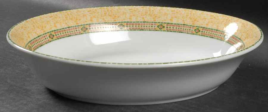 Florence (Mosaic Decor) 9" Oval Vegetable Bowl by Wedgwood-1