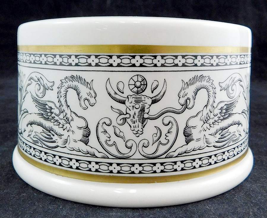 Florentine Black (Black Dragons) 2" Pillar Candleholder by Wedgwood-1