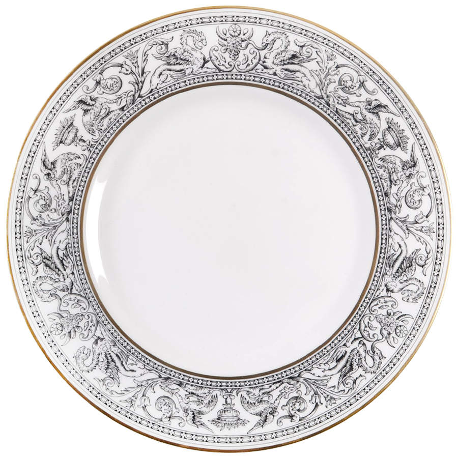 Florentine Black (Black Dragons) Dinner Plate by Wedgwood-1