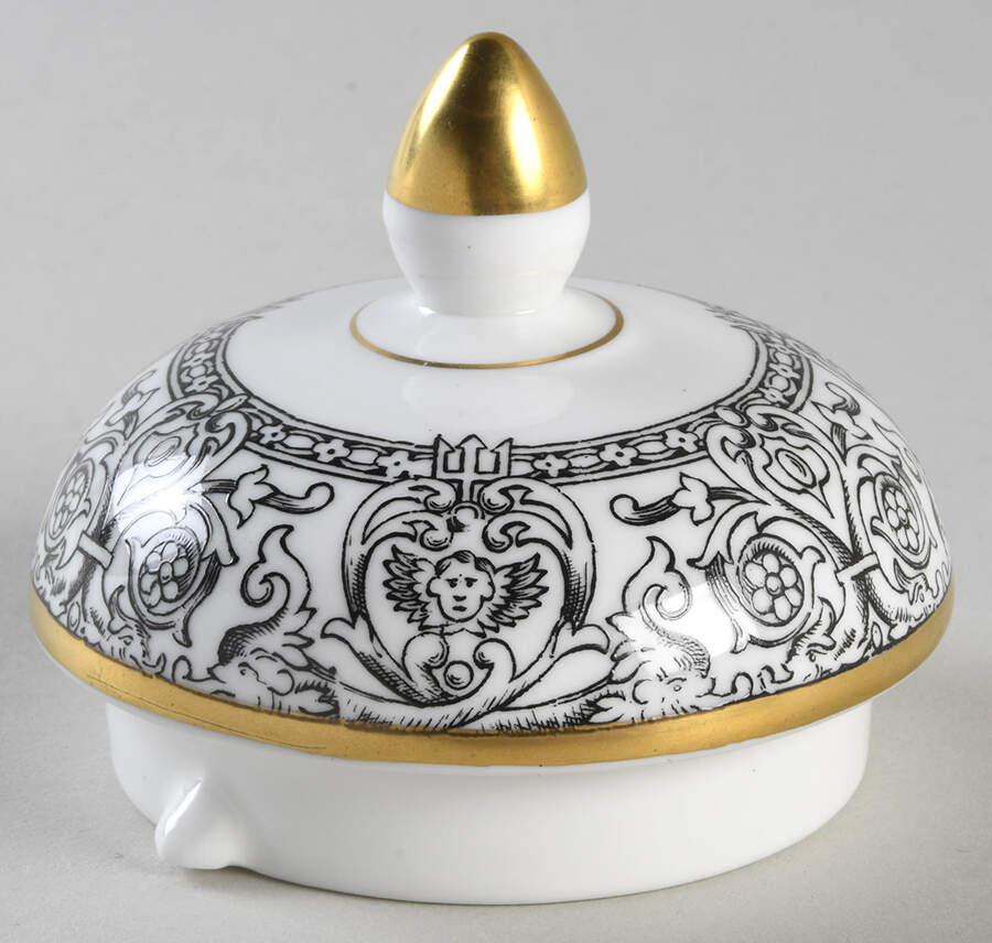 Florentine Black (Black Dragons) Lid for Coffee Pot by Wedgwood-1