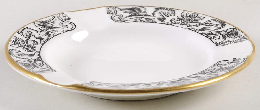 Florentine Black (Black Dragons) Small Ashtray by Wedgwood-1