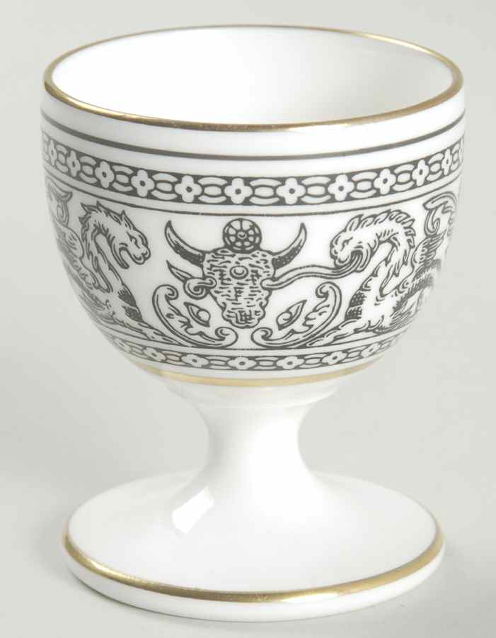 Florentine Black (Black Dragons) Single Egg Cup by Wedgwood-1