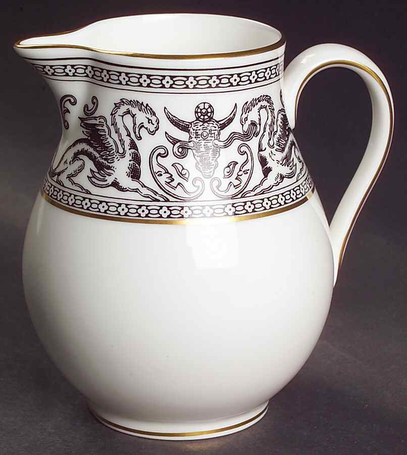 Florentine Black (Black Dragons) Creamer by Wedgwood-1