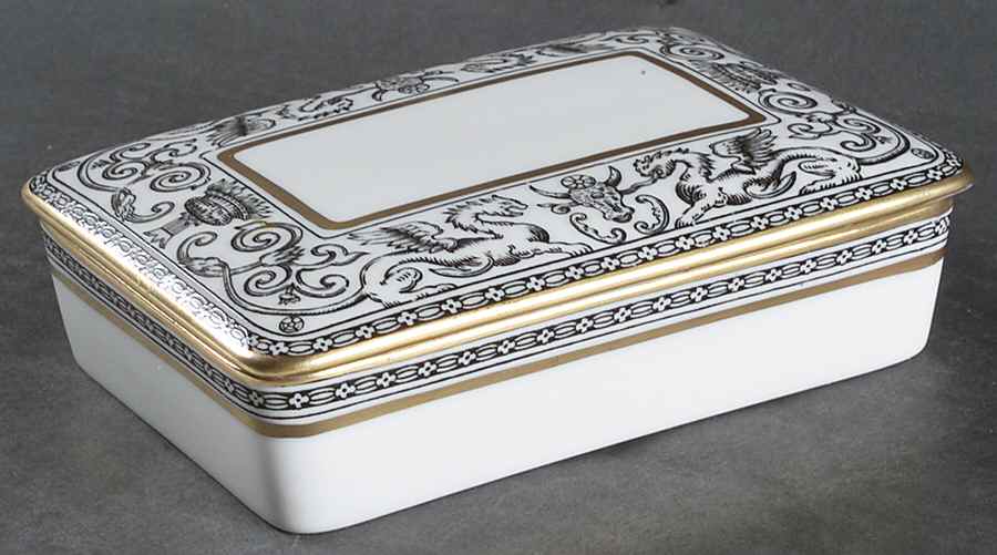Florentine Black (Black Dragons) Cigarette Box & Lid by Wedgwood-1