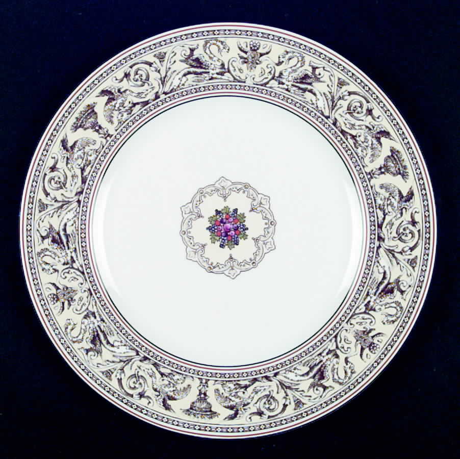 Florentine Brown (Brown Fruit Center) Dinner Plate by Wedgwood-1