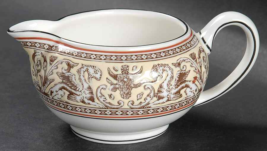 Florentine Brown (Brown Fruit Center) 146 Shape Creamer by Wedgwood-1