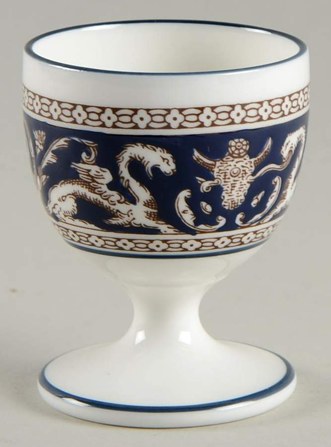 Florentine Dark Blue Rim (No Center Design) Single Egg Cup by Wedgwood-1