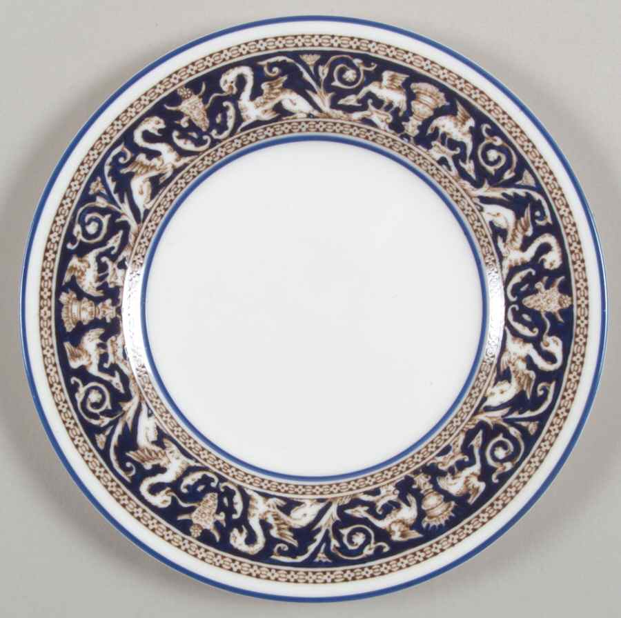 Florentine Dark Blue Rim (No Center Design) Bread & Butter Plate by Wedgwood-1
