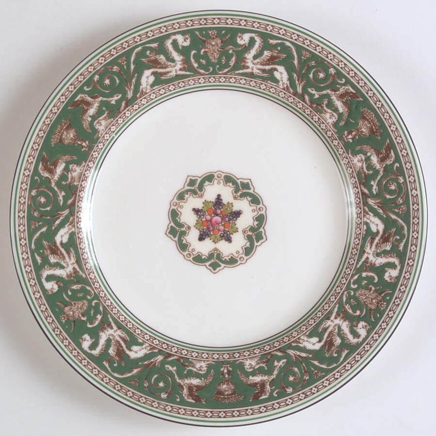 Florentine Green (Emerald, Fruit Center) Salad Plate by Wedgwood-1