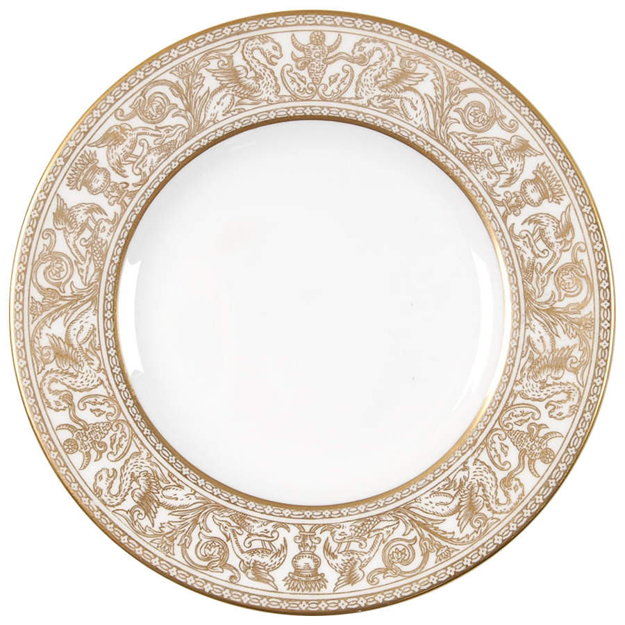 Florentine Gold (Gold Dragons, White) Bread & Butter Plate by Wedgwood-1