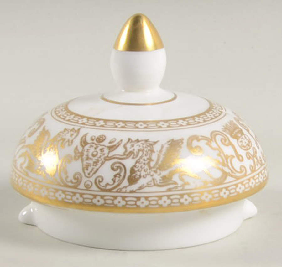 Florentine Gold (Gold Dragons, White) Lid for Coffee Pot by Wedgwood-1