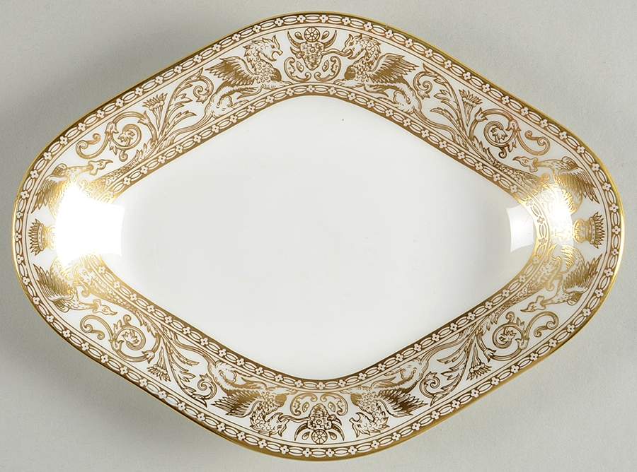 Florentine Gold (Gold Dragons, White) Relish by Wedgwood-1
