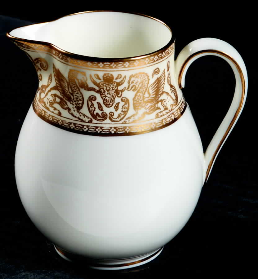 Florentine Ivory Rim (Gold Dragons) Creamer by Wedgwood-1