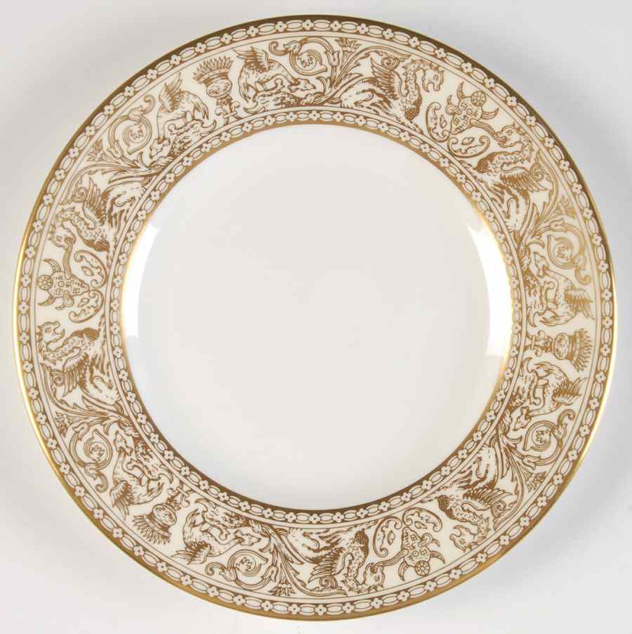 Florentine Ivory Rim (Gold Dragons) Bread & Butter Plate by Wedgwood-1