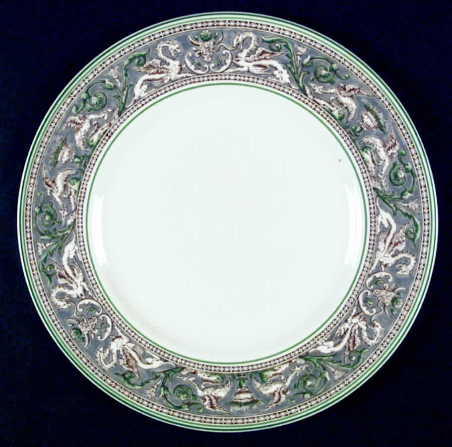 Florentine Gray and Green (No Center Design) Dinner Plate by Wedgwood-1