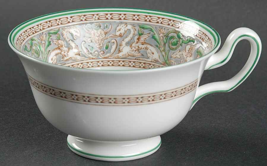 Florentine Gray and Green (No Center Design) Footed Cup by Wedgwood-1