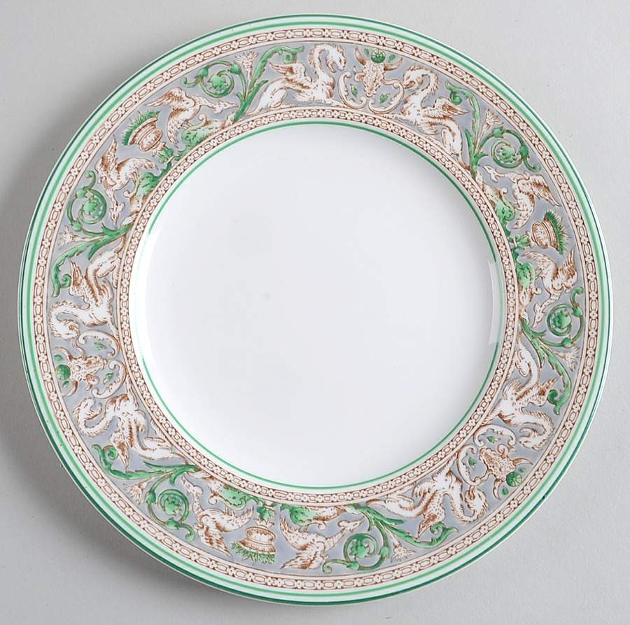 Florentine Gray and Green (No Center Design) Salad Plate by Wedgwood-1