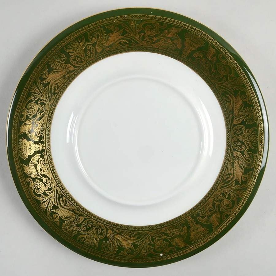 Florentine Dark Green Rim (No Floral Center) Underplate for Tureen by Wedgwood-1