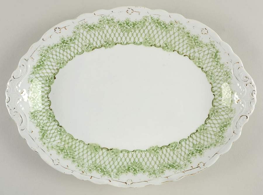 Flora Gold (Gold Vine and Accents) 12" Oval Serving Platter by Wedgwood-1