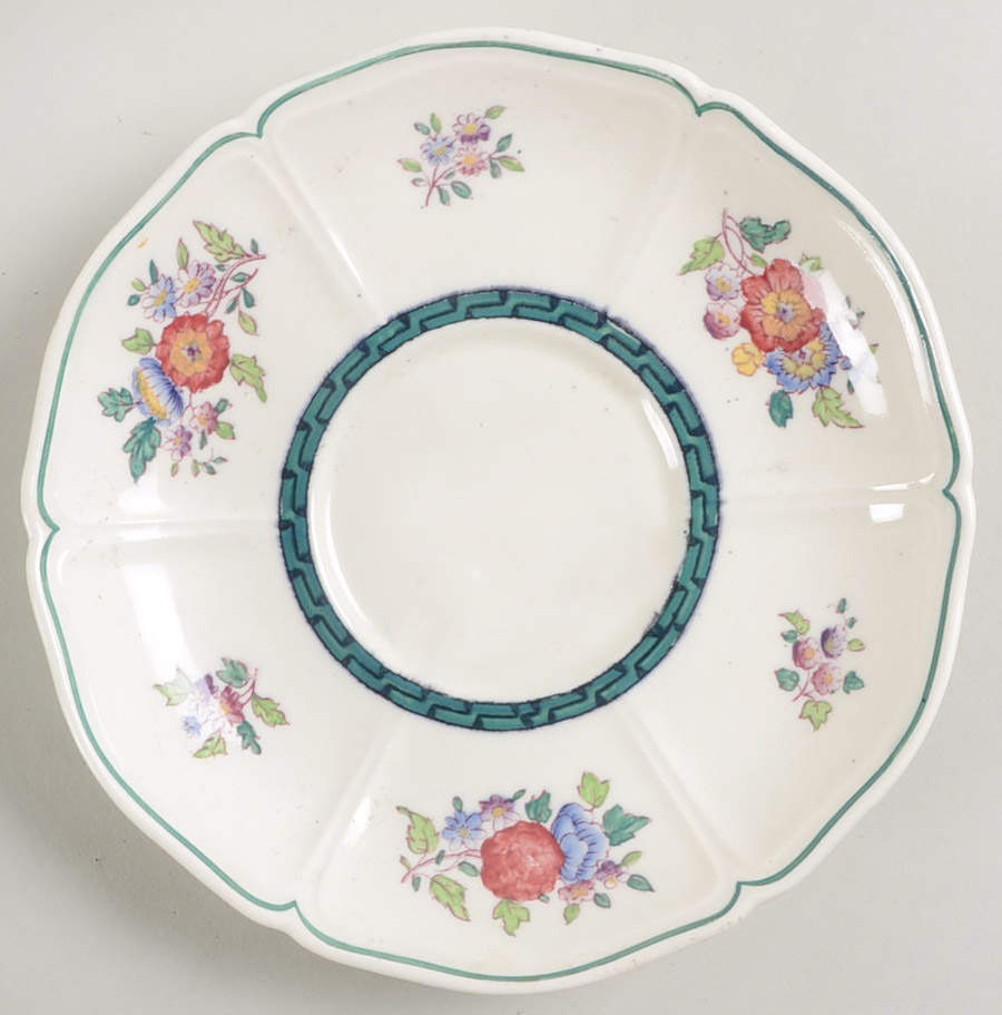 Floral (Scallop) Saucer for Cream Soup Bowl by Wedgwood-1