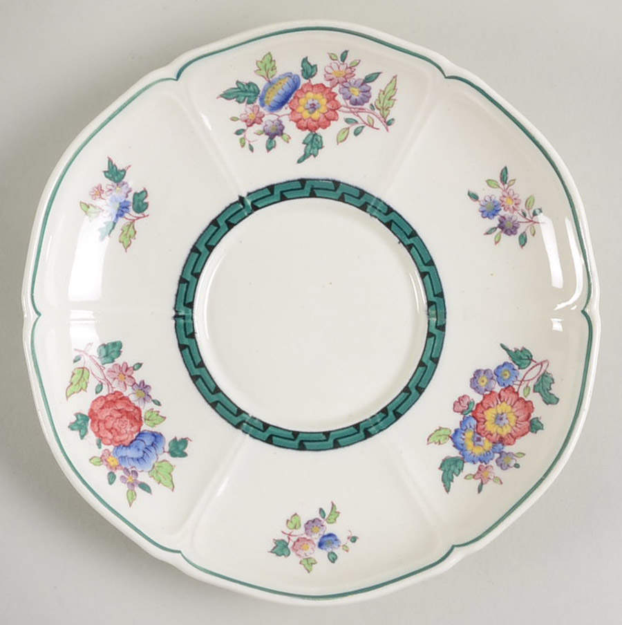 Floral (Scallop) Saucer for Oversized Cup by Wedgwood-1