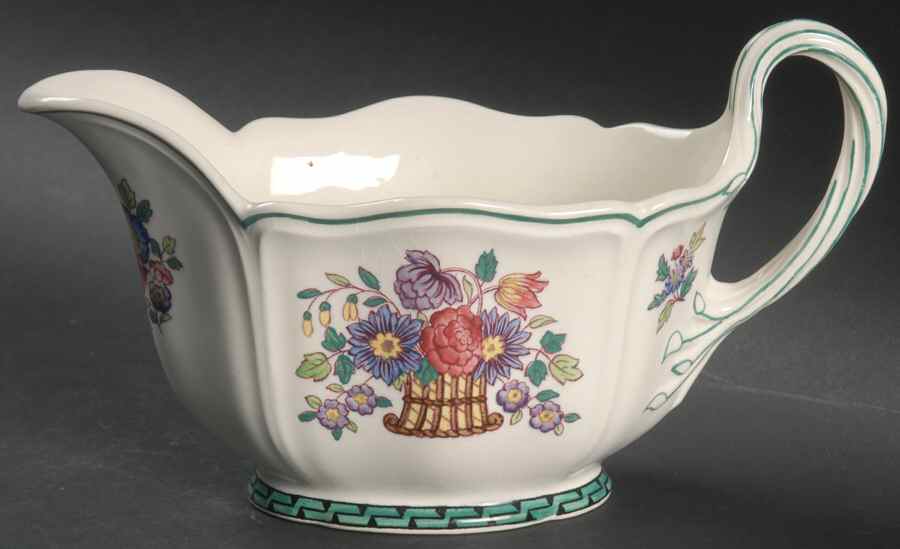 Floral (Scallop) Gravy Boat by Wedgwood-1