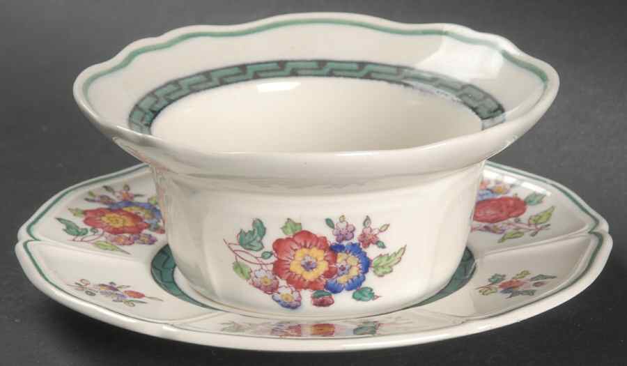 Floral (Scallop) Ramekin & Saucer Set by Wedgwood-1
