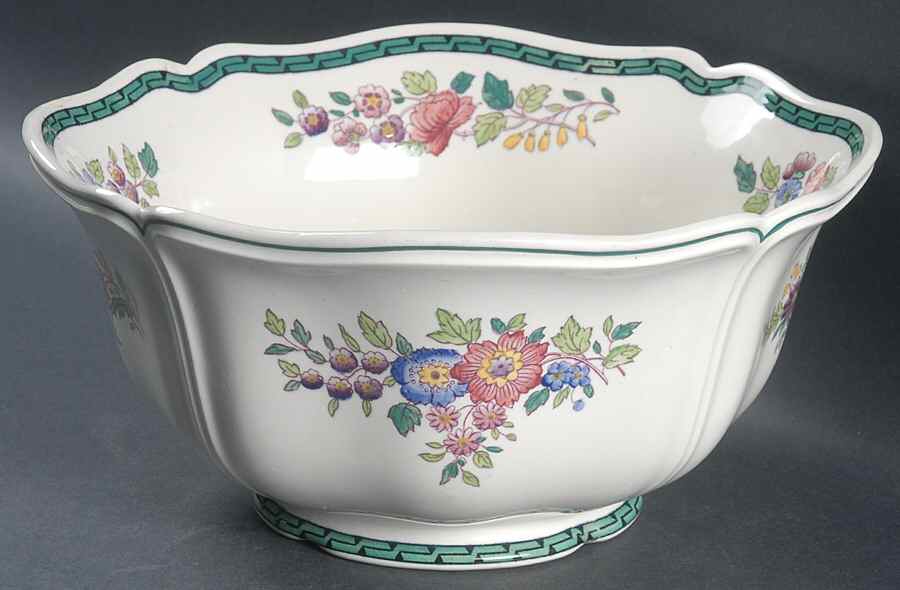 Floral (Scallop) 9" Salad Serving Bowl by Wedgwood-1